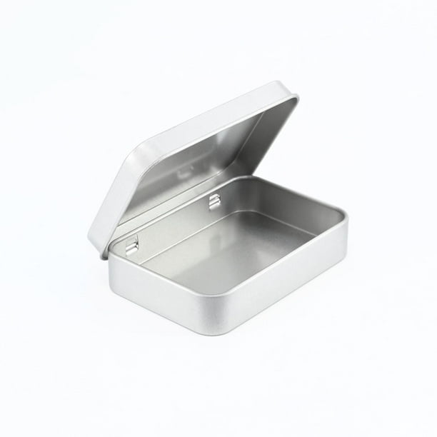 Caja de hierro para embalaje con ventana rectangular, accesorios y piezas, caja de hierro para embalaje general, caja de hojalata