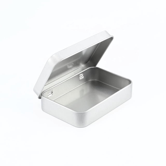 Caja de hierro para embalaje con ventana rectangular, accesorios y piezas, caja de hierro para embalaje general, caja de hojalata