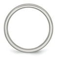 thumbnail image 2 of Auriga Fine Jewelry Stainless Steel Brushed 4 mm Half Round Band for Women Size 11.5, 2 of 8