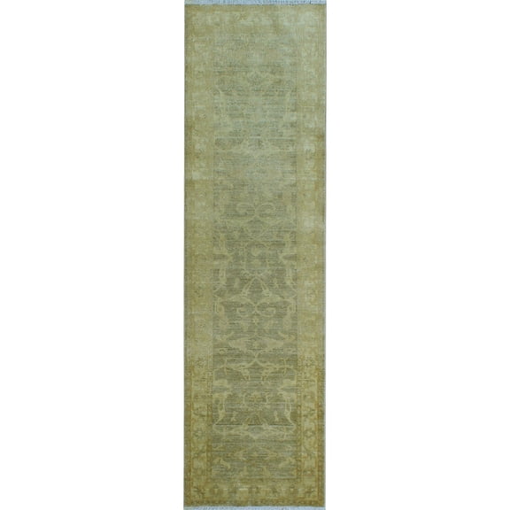 Yousafi Zineb Grey/Beige Runner, 2'8" x 9'7"