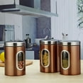 thumbnail image 5 of Hweilai 3-Piece Kitchen Canister Set with Clear Window, Airtight Coffee Tea Sugar Canister Set, 5 of 5