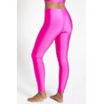 thumbnail image 4 of Lilax Girls' Athletic Shiny Leggings Stretch Active Yoga Dance Pants for Kids (Neon Pink, 11-12 Years), 4 of 8