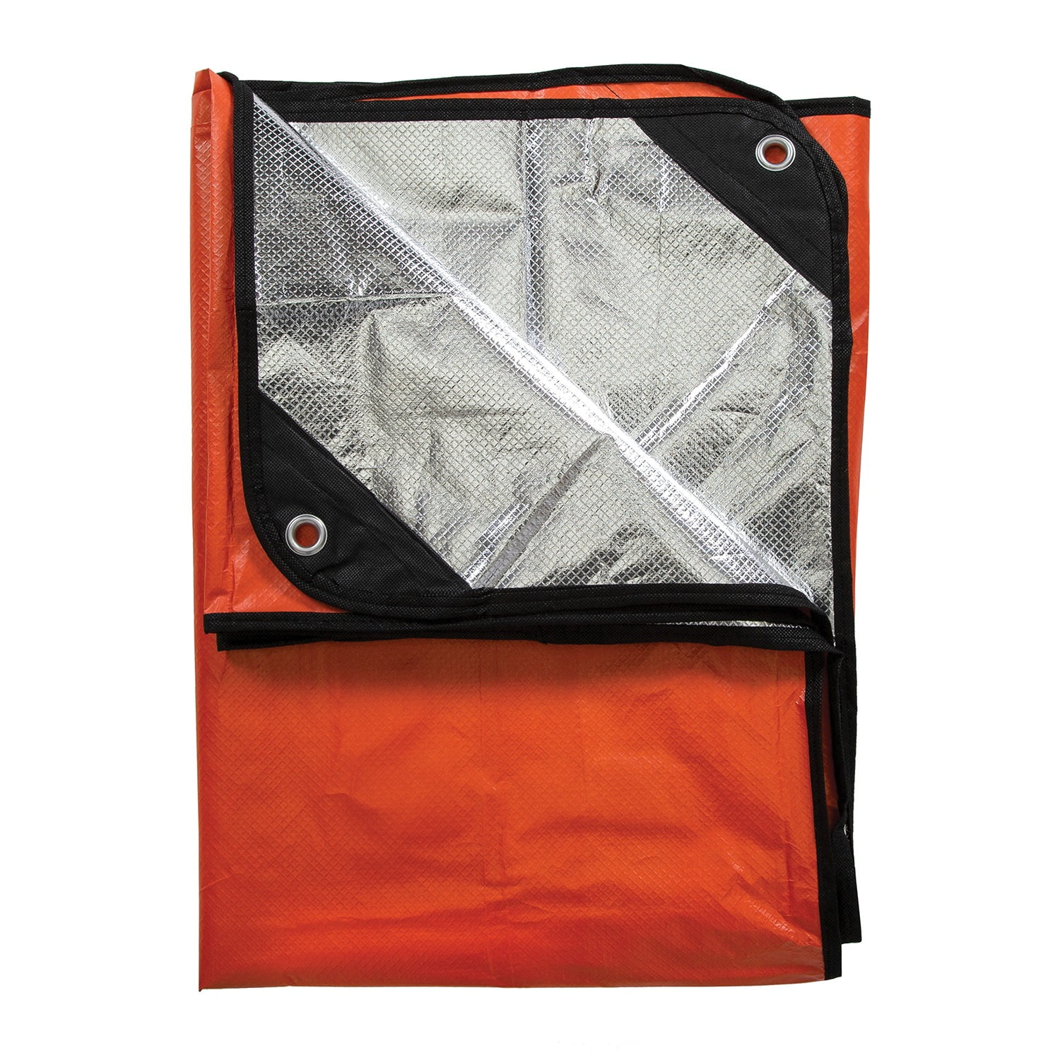 Orange & Silver Reversible Polarized Polarshield Survival Blanket 82" X 51" 1043 
