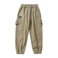 Kids Cargo Pants Boys Joggers Size 8 Boys Cargo Joggers Drawstring