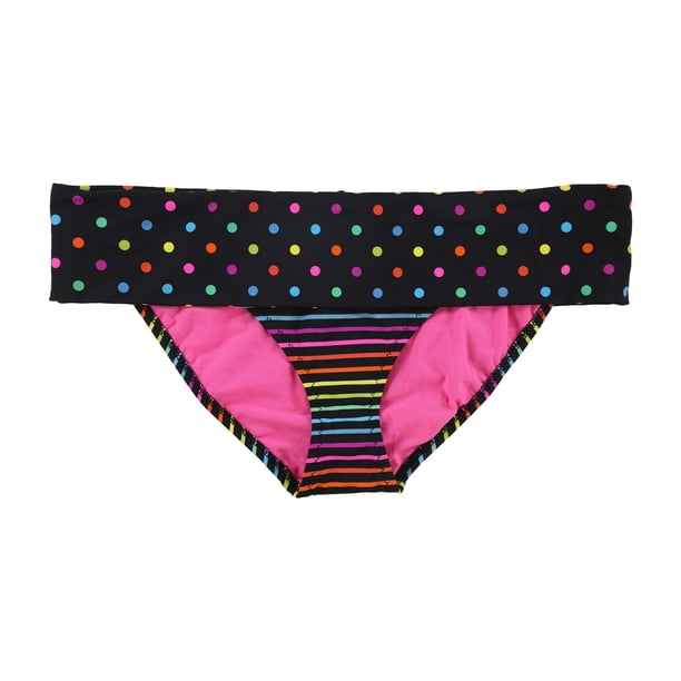 Aeropostale Mujeres Tops & Bottoms Mix N Match Bikini, Negro, Mediano