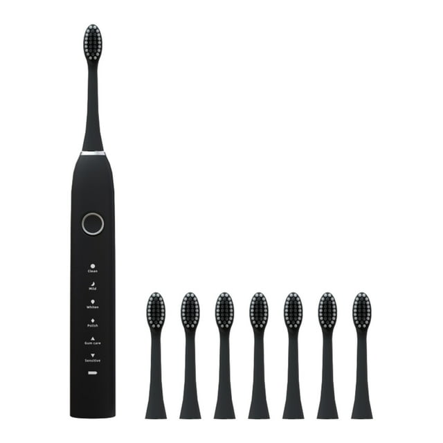 Yhmxh Cepillo de dientes - Cepillo de dientes con 8 cabezales - 6 modos de limpieza - Resistencia al agua IPX7 - Cepillo de dientes recientemente mejorado - Mayor vida útil - Carga más rápida