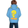 thumbnail image 2 of Cartoon Tweety Bird Youth Sweatshirt Hoodies Fashion Teen Hooded Hoody Pullover Clothes With Pocket For Boys Girls Clothing, 2 of 8