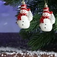 thumbnail image 5 of HengDidi 2 Pc Christmas Snowman Ornament Set for Tree Hanging Decor Small Pendant Festive Home Party Decoration, 5 of 6