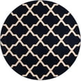 thumbnail image 4 of Unique Loom Trellis Collection Area Rug - San Antonio (8' Round Navy Blue/Beige), 4 of 11