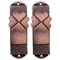 thumbnail image 2 of 2pcs Alloy Leaf Curtain Holdbacks Antique Metal Curtain Side Holders for Wall, 2 of 4