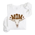 thumbnail image 4 of Mom Bull Skull Sweatshirt for Women Trendy Western Country Style Crewneck White Sweatshirt Adult Medium, 4 of 7