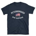 thumbnail image 1 of Peterborough New Hampshire Patriot Men's Cotton T-Shirt, 1 of 1