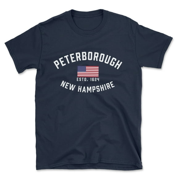 Peterborough New Hampshire Patriot Men's Cotton T-Shirt