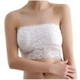 thumbnail image 6 of Xucatan Strapless Bandeau Bra for Women Wireless Lace Floral Bralettes Stretchy Chest Wrap Non Padded Tube Top Seamless Bras for Women Gift, 6 of 6