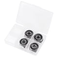 thumbnail image 1 of Unique Bargains 608-2RS Roulements à Billes ABEC-7 Noirs pour Planche à Roulettes Patins à Roulettes en Ligne Lot de 8, 1 of 5