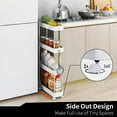 thumbnail image 4 of 4 Tier Slim Storage Cart, 4 of 7
