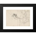thumbnail image 2 of Henryk Siemiradzki 18x13 Black Modern Framed Museum Art Print Titled - Sketch of the Figure to the Ceiling "Jutrzenka" in the Palace of J. Neczaywa-Malcew in St. Petersburg and a Sketch to t, 2 of 5