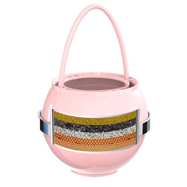 Filtro de baño Beati Faucet Kinder Water para bañera rosa