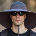 thumbnail image 3 of Gorra de pescador para hombre con ala ampliada, impermeable, sombrero para el sol al aire libre, gorra de alpinismo con protección solar, 3 of 5
