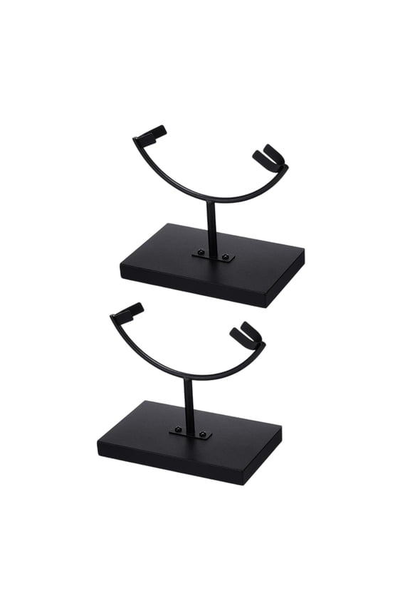 2/4Pcs Metal Arm Display Stand Easel with Base Rock Display Easel Holder Crystal Plate Stand for Mineral Agates