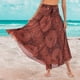 thumbnail image 4 of Moda Mujer s Ropa Bohemio Cintura alta Cómodo Vestido estampado  inferior para vacaciones Pya Señoras Chica naranja Macarena  Faldas de moda, 4 of 8