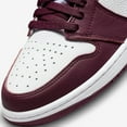 thumbnail image 5 of Men's Jordan 1 Retro High OG "Bordeaux" Bordeaux/Metallic Sil-White (555088 611) - 8.5, 5 of 8