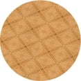 thumbnail image 1 of Ahgly Company Indoor Round Patterned Neon Orange Area Rugs, 7' Round, 1 of 6