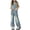 C208-Blue, variant on Yammkia Girls' Denim Overalls Girls Overalls Denim Bib Distressed Jumpsuit Kids Blue Baggy Jean Pants with Pockets 5-16 Years,11-12 Years