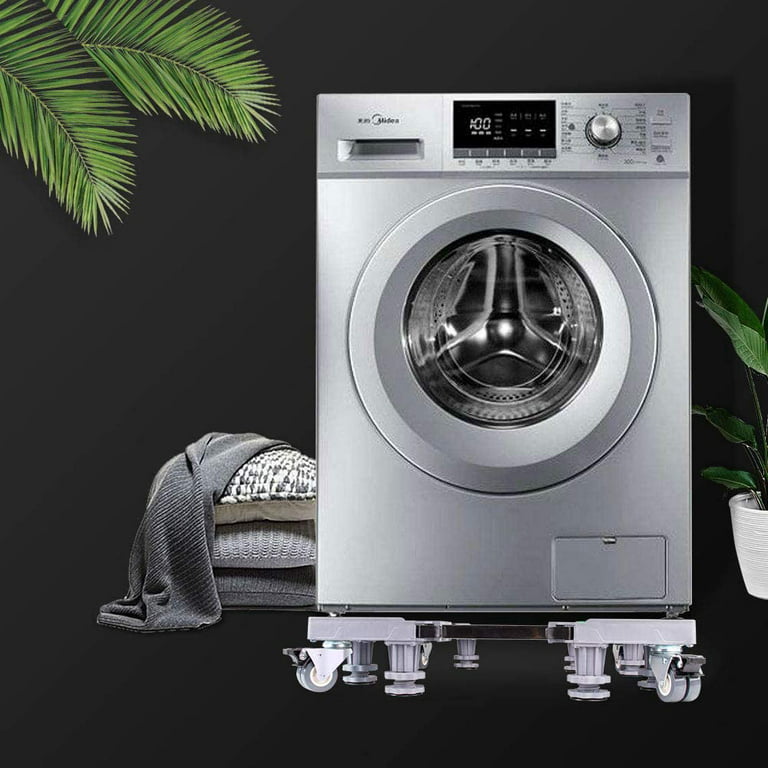 Kokorona Washing Machine Stand Mini Fridge Stand with 8 Strong Feet  (9-10.2in High, Dual-Tube), Adjustable Refrigerator Base Multi-Functional  Washer