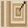thumbnail image 1 of Ahgly Company Machine Washable Indoor Square Transitional Cinnamon Brown Area Rugs, 4' Square, 1 of 7