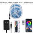thumbnail image 2 of Tira de luces RGB 5050 de bajo voltaje, 44 teclas, infrarrojas, Bluetooth, música, tira de luces LED, tira de luces autoadhesiva, 2 of 3