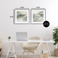 thumbnail image 3 of Stupell Industries Transitional Serene Misty Valley Abstraction Gray 2pc Framed Print Under Glass Set, 16 x 16 each, by Carol Robinson, 3 of 7
