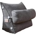 thumbnail image 1 of Almohada de lectura YUANXCMXG para cama cojín grande para respaldo de adulto con bolsillos, 1 of 3