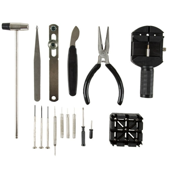 Stalwart 16-Piece Professional Watch Jewelry Repair Tool Kit