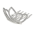 thumbnail image 1 of Mini corona de de imitación para niños, princesa nupcial, Tiara de de imitación, accesorios para el cabello Plata Yuyangstore Mini corona Tiara de diamantes de imitación, 1 of 8