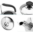 thumbnail image 3 of Colorful Whistling Tea Kettle Stove Top, Tea Pot Fast Heat Ring Bottom, Stainless Steel Tea Kettle with Ergonomic Handle,3-6L Teapot for Tea Coffee yellow-3L, 3 of 3