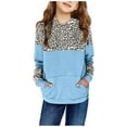 thumbnail image 2 of Bnwani Girls Sweatshirt Crew Neck Long Sleeve Casual Print Pocket Blue Size 5t, 2 of 3