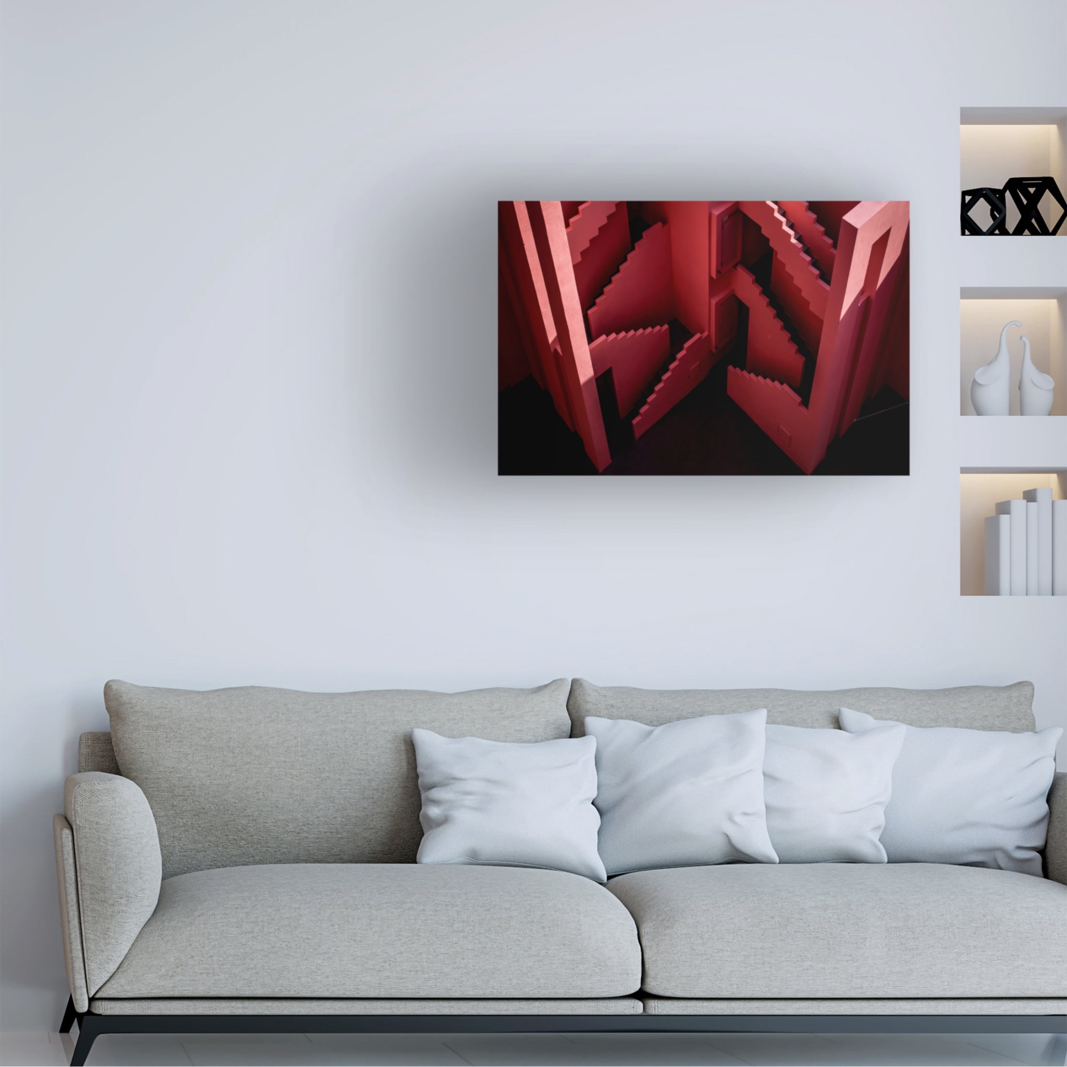 Trademark Fine Art Linda Wride Muralla Roja 46 Canvas Wall Art