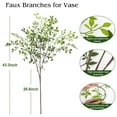 thumbnail image 2 of Scidweet Greenery Stems Fake Plants, 2 Pcs 43.3" Artificial Nandina Faux Plants for Indoor Vase Spring Summer Office Table Home Room Decor, 2 of 8