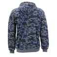 thumbnail image 2 of Men's Premium Athletic Soft Sherpa Lined Fleece Zip Up Hoodie Sweater Jacket (4026C - Blue, XL), 2 of 2