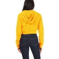 thumbnail image 3 of Women's Basic Casual Cotton Fleece Long Sleeves Solid Full-Zip Cropped Sweatshirt Hoodie, 3 of 4