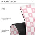 thumbnail image 4 of Yayeee Faucet Mat for Kitchen Sink 14.7" Diatomite Long Splash Guard Pad, Pink Checkered Heart, 4 of 7