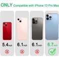 thumbnail image 2 of Compatiable with iPhone 13 Pro Max Case Clear Heavy Duty, 2.5mm Thickness Transparent Shockproof Phone Case, Anti-Scratch Hard PC Back Protective Cover Bumper, Clear, 2 of 6