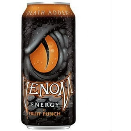 Venom Energy Adder Fruit Punch 16oz (Pack of 8), 16 oz Cans