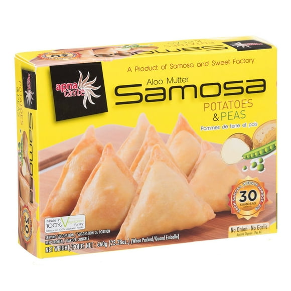 Apna Taste Potatoes and Peas Samosa, 660 g