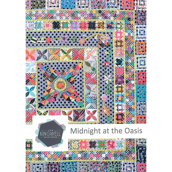 Midnight at The Oasis Quilt Pattern by Jen Kingwell Designs