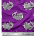 thumbnail image 1 of Soimoi Rayon Fabric Fish Block Printed Fabric 1 Yard 42 Inch Wide, 1 of 1