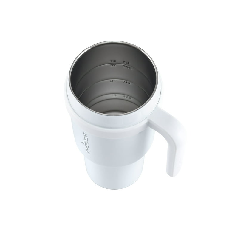 Reduce 40oz Cold1 Vacuum Insulated Stainless Steel Straw Tumbler Mug White