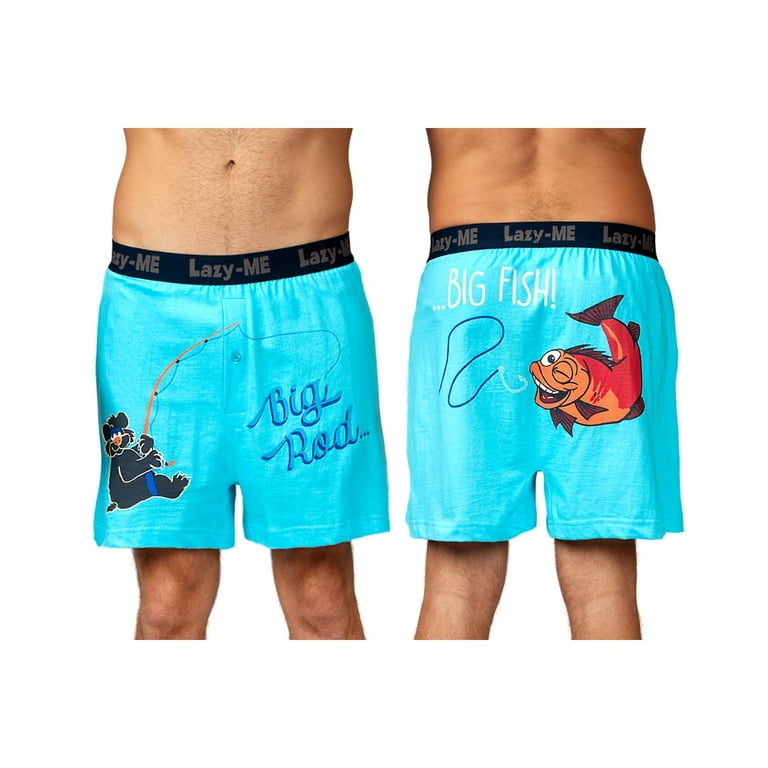Mens Funny Boxer Shorts, Male Sizes XS-L, Objects 2, Size: M, Lazy Me