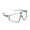 Grey, variant on Rimless Wrap Around Fashion Sunglasses, Y2K Trendy One Piece Shade Glasses for Outdoor Daily Street Style